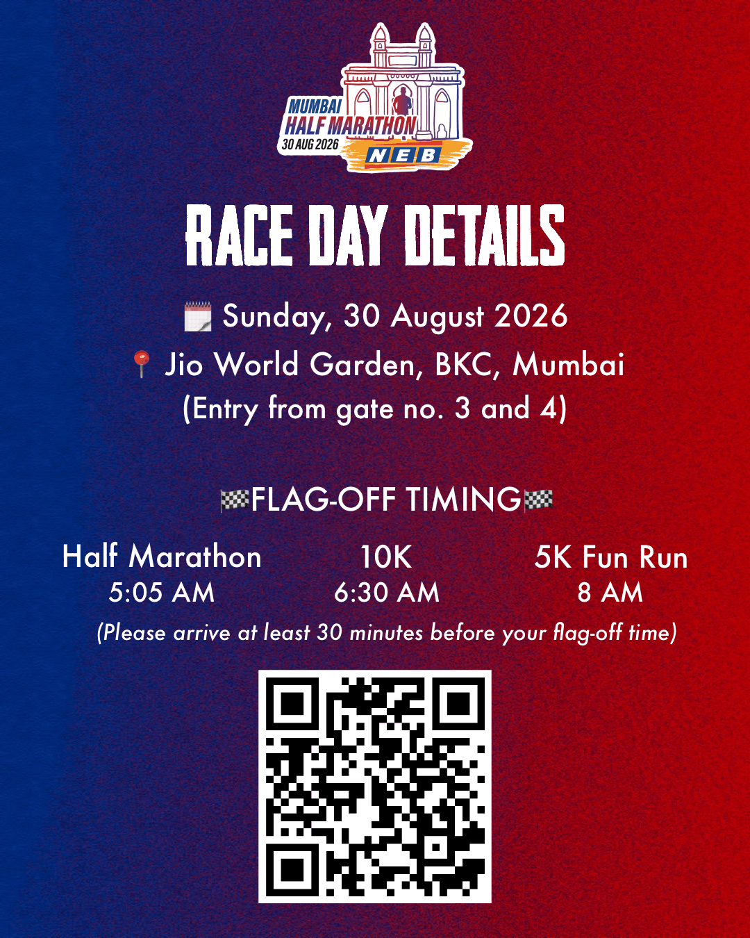 Race day details